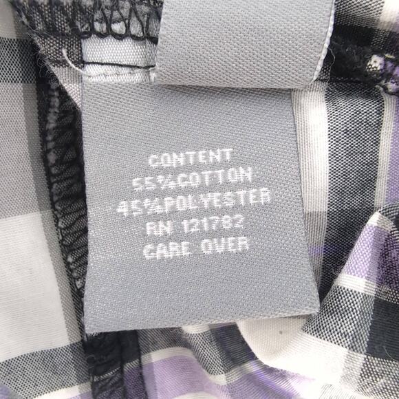 Most Official Seven MO7 Mens Checkered Button Down Short Sleeve Shirt - Size L - Picture 11 of 12